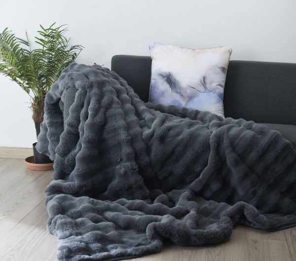 Cleopatra Faux Rabbit Fur 2 Ply Queen/King Size - Image 2